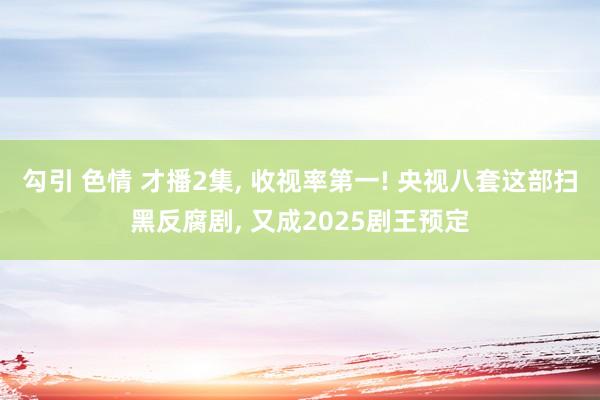 勾引 色情 才播2集， 收视率第一! 央视八套这部扫黑反腐剧， 又成2025剧王预定